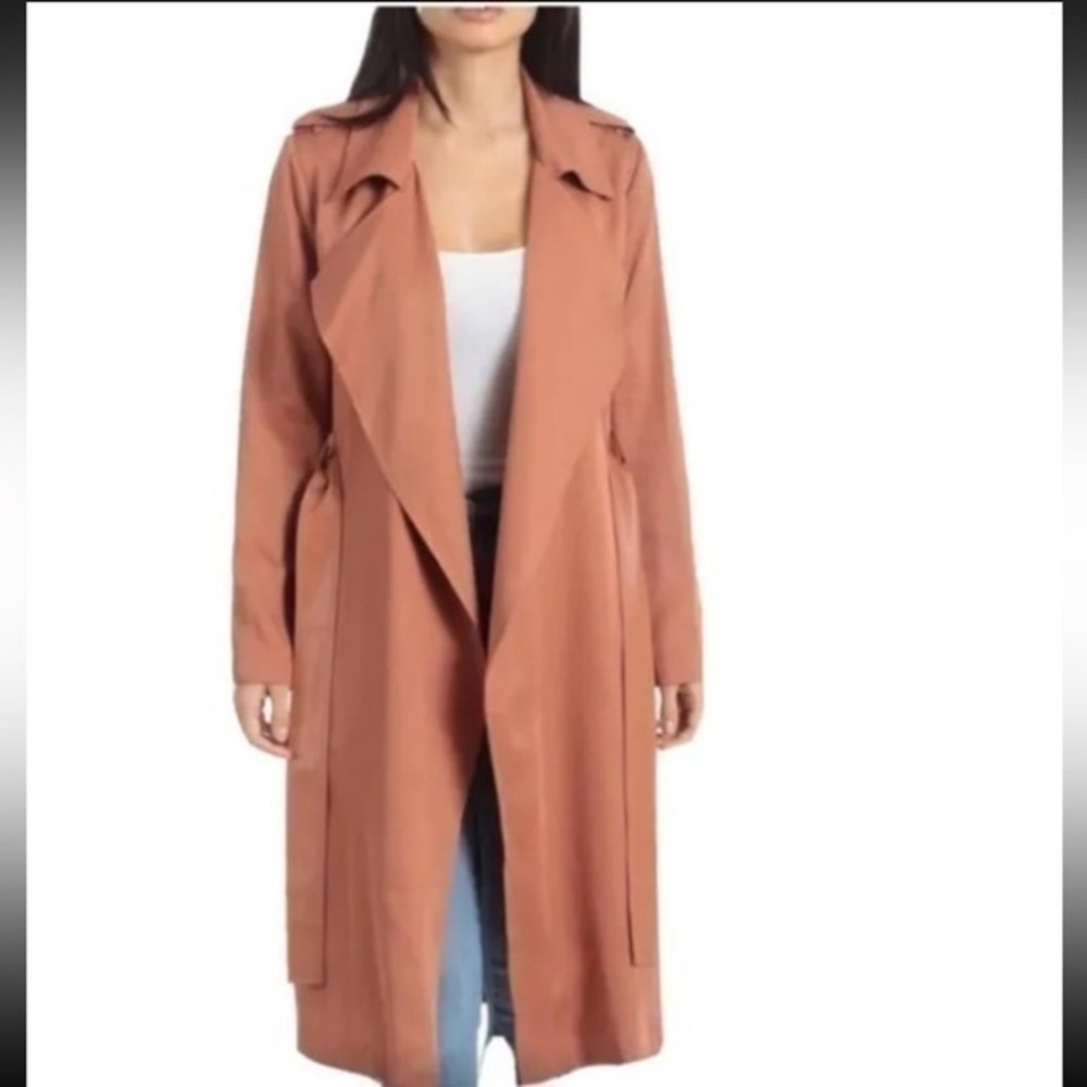 Badgley Mischka Angelina Trench Coat Cedar
